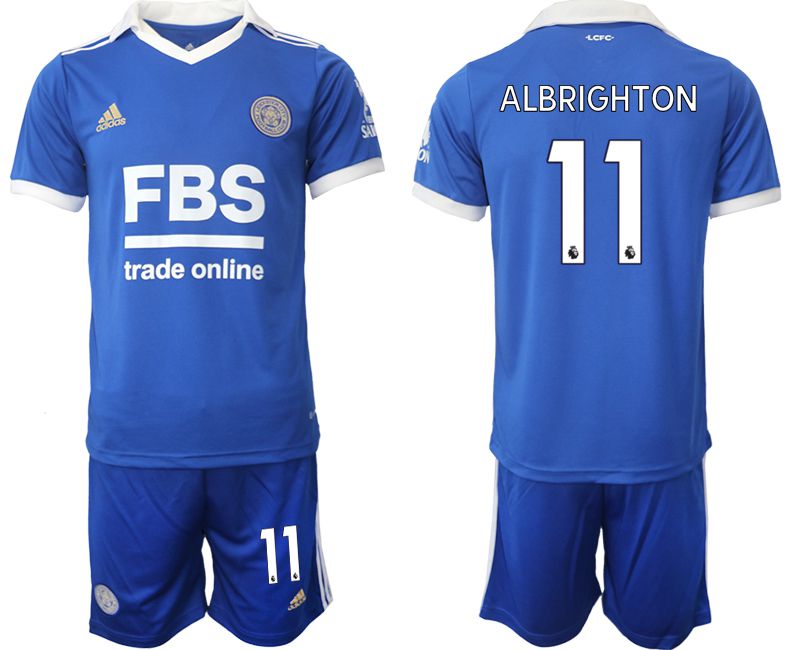 Men 2022-2023 Club Leicester City home blue #11 Adidas Soccer Jersey
